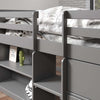 ACME Fabiana Gray Twin Loft Bed with Storage Model BD01375