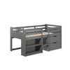 ACME Fabiana Gray Twin Loft Bed with Storage Model BD01375