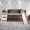 ACME Aurea Cherry Oak & White Twin Loft Bed Model BD01409