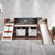 ACME Aurea Cherry Oak & White 2 Toy Boxes-Optional Model BD01410