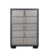ACME Nicola Silver Synthetic Leather & Black Chest Model BD01431