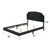ACME Zeena Black Velvet Full Bed Model BD01461F