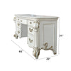 ACME Vendome Beige Synthetic Leather & Antique Pearl Vanity Desk Model BD01507