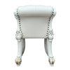 ACME Vendome Beige Synthetic Leather & Antique Pearl Vanity Stool Model BD01508