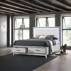 ACME Haiden LED & White Eastern King Bed with Storage Model BD01742EK
