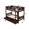 ACME Nissa Espresso Bunk Bed (Twin | Twin)Model BD01911