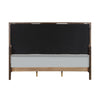 ACME Carena Light Gray Fabric White & Walnut Queen Bed Model BD02027Q