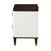ACME Carena White & Walnut Nightstand with USB Port Model BD02028