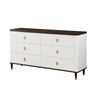 ACME Carena White & Walnut Dresser with Jewelry Tray Model BD02030