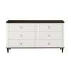 ACME Carena White & Walnut Dresser with Jewelry Tray Model BD02030