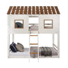 ACME Inara White & Rustic Oak Bunk Bed (Twin | Twin)Model BD02051