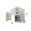 ACME Ratana White & Gray Loft Bed Model BD02052