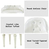 ACME Dorothy Pearl White Synthetic Leather & Ivory Chair with Swivel Model BD02272