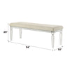 ACME Tarian Pearl White Bench Model BD02322
