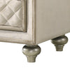 ACME Lucienne Beige Velvet Nightstand Model BD02336