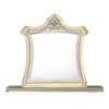 ACME Lucienne Beige Velvet Mirror with LED Model BD02337