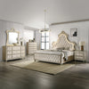 ACME Lucienne Beige Velvet Mirror with LED Model BD02337