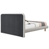 ACME Cleo Gray Boucle Queen Bed Model BD02472Q