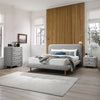 ACME Cleo Gray Boucle Queen Bed Model BD02472Q