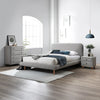 ACME Cleo Gray Boucle Queen Bed Model BD02472Q