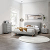 ACME Cleo Gray Boucle Queen Bed Model BD02472Q