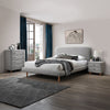 ACME Cleo Gray Boucle Queen Bed Model BD02472Q