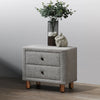 ACME Cleo Gray Boucle Nightstand Model BD02473