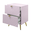 ACME Gaines Pink High Gloss Nightstand Model BD02663