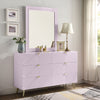ACME Gaines Pink High Gloss Mirror Model BD02664