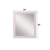 ACME Gaines Pink High Gloss Mirror Model BD02664