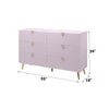 ACME Gaines Pink High Gloss Dresser Model BD02665