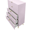ACME Gaines Pink High Gloss Chest Model BD02666