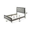 ACME Jehoram Gray Linen & Gray Queen Bed Model BD02722Q
