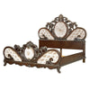 ACME Devany Cream Fabric & Cherry Queen Bed Model BD03062Q
