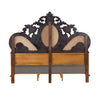 ACME Devany Cream Fabric & Cherry Queen Bed Model BD03062Q
