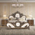 ACME Devany Cream Fabric & Cherry Queen Bed Model BD03062Q