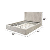 ACME Loren Beige Linen Queen Bed Model BD04572Q