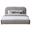 ACME Ollya Gray Linen Full Bed with Storage Model BD04590F