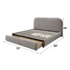 ACME Ollya Gray Linen Queen Bed with Storage Model BD04592Q