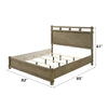 ACME Colton Antique White Oak EK Bed Model BD05291EK