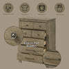 ACME Colton Antique White Oak Chest Model BD05296