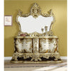 ACME Desiderius Antique Gold & Hand Paint Brown Mirror Model BD20004