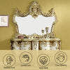 ACME Desiderius Antique Gold & Hand Paint Brown Mirror Model BD20004