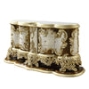 ACME Desiderius Antique Gold & Hand Paint Brown Dresser Model BD20005