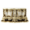ACME Desiderius Antique Gold & Hand Paint Brown Dresser Model BD20005