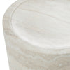 Modrest Benji Modern Faux Travertine Round End Table Model VGIP-ST901