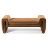 Divani Casa Bentley Modern Brown Velvet Bench Model VGAH-AG146-OT-BRN