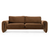 Divani Casa Bentley Modern Brown Velvet Sofa Model VGAH-AG146-3-BRN