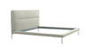 Modrest Bergeron Queen Contemporary Cream Woven Fabric Bed Model VGODZW-20107-WHT-BED-Q