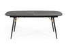 Modrest Billy Modern Black Oak & Gold Extendable Dining Table Model VGDWJ3498
